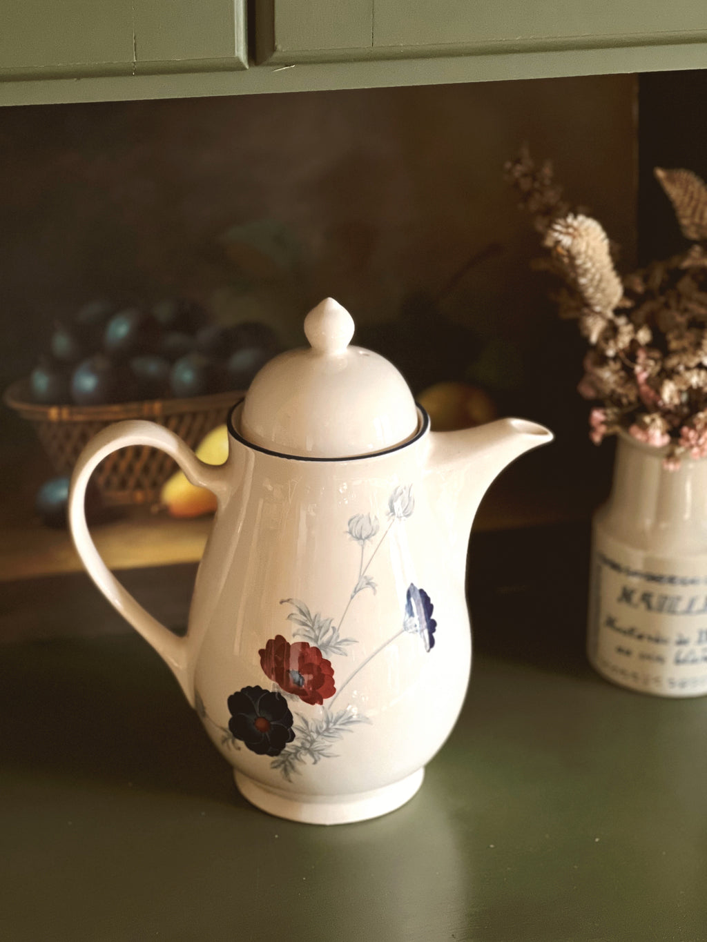 Vintage Noritake Keltcraft Harlequin Tea/Coffee Pot