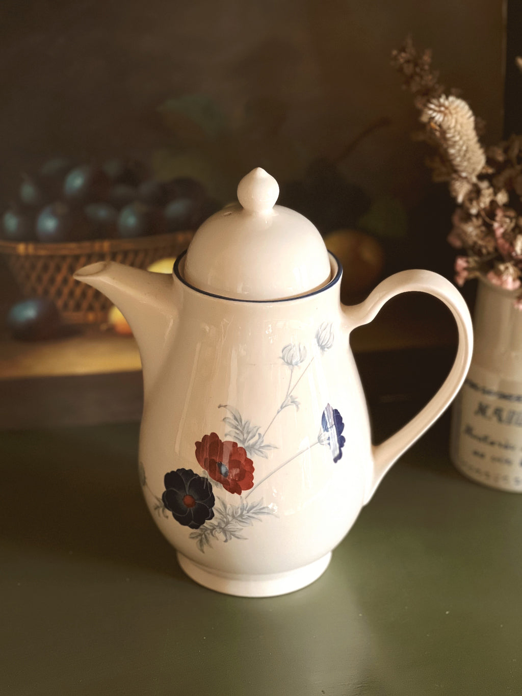 Vintage Noritake Keltcraft Harlequin Tea/Coffee Pot