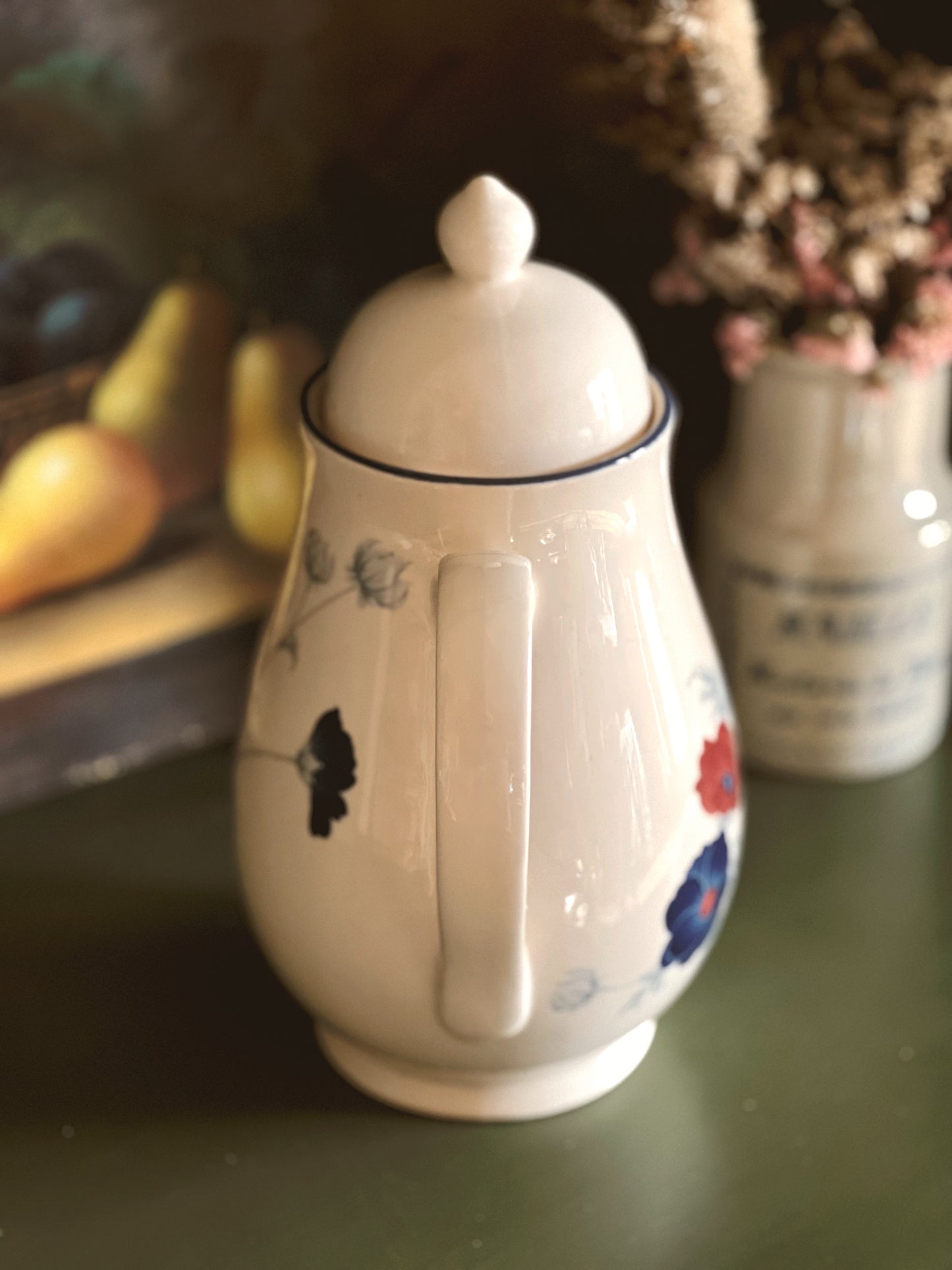 Vintage Noritake Keltcraft Harlequin Tea/Coffee Pot