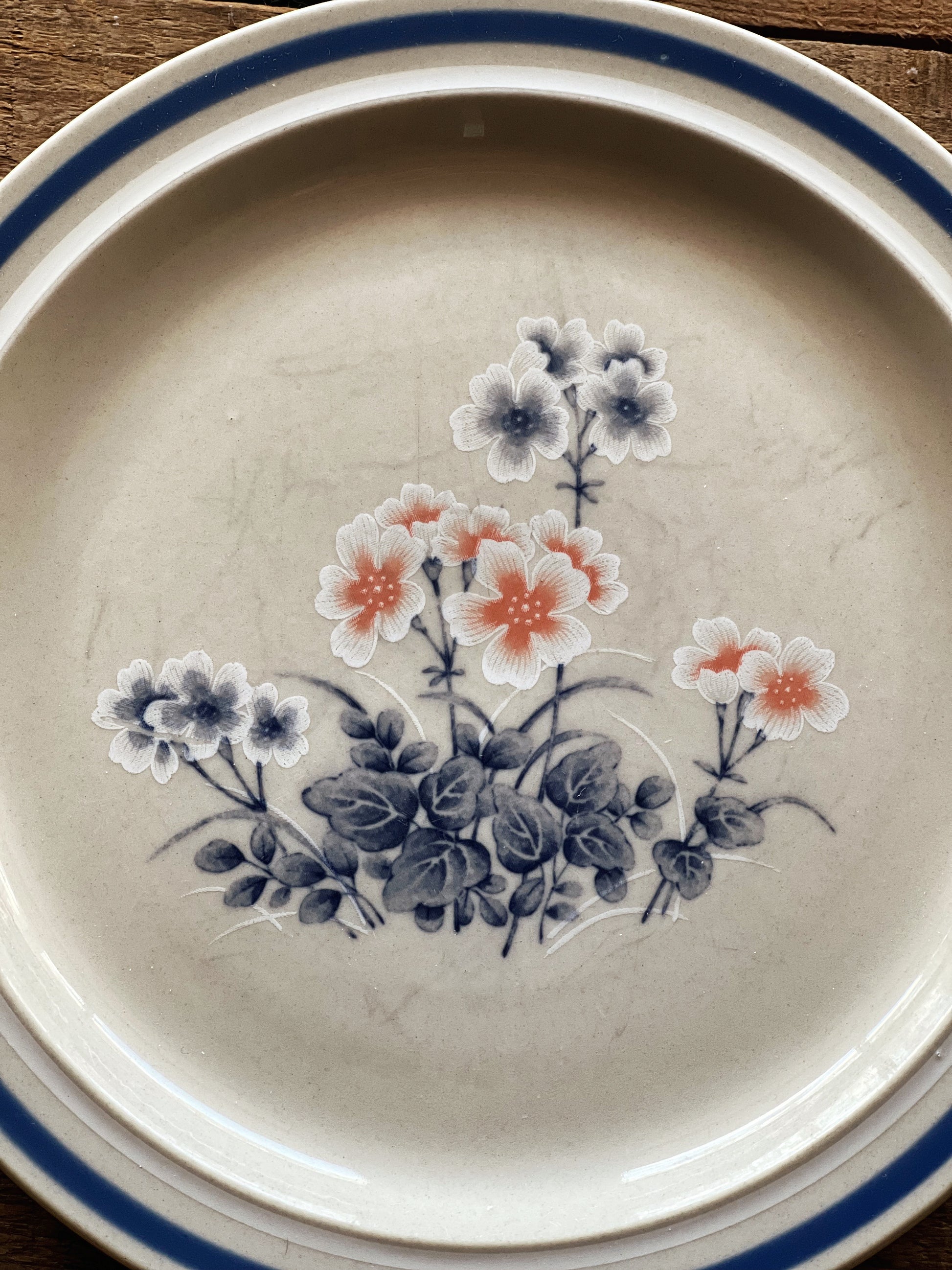 Salad Plates Vintage Stoneware Plates Vintage Cumberland