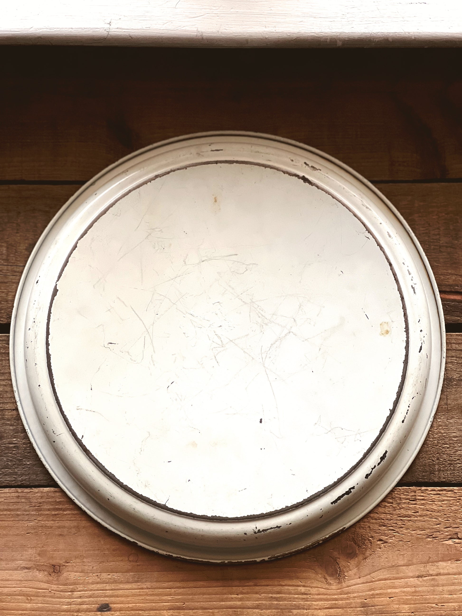 Vintage Hand Painted Metal Serving Tray