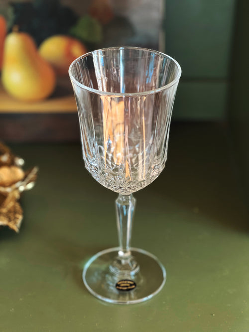 Set of 4 Vintage Legacy by Anchor Hocking Crystal Wine Water Goblets