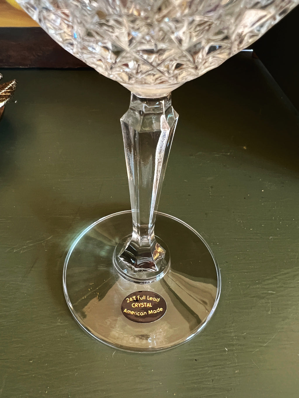 Set of 4 Vintage Legacy by Anchor Hocking Crystal Wine Water Goblets