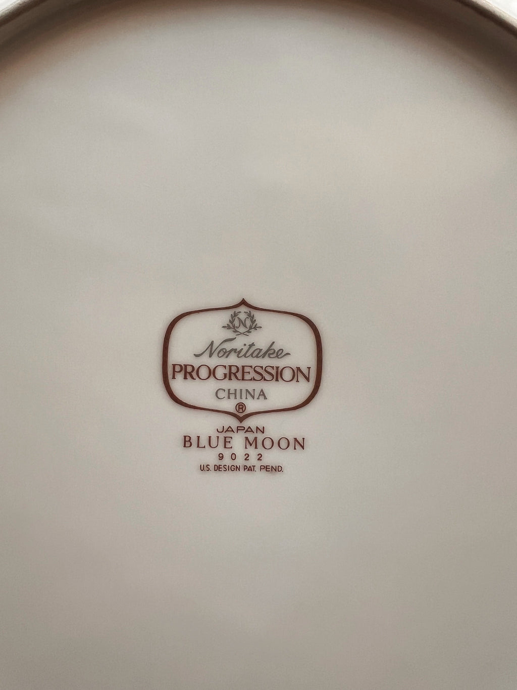 Vintage Noritake Progression Blue Moon Dinner Plate