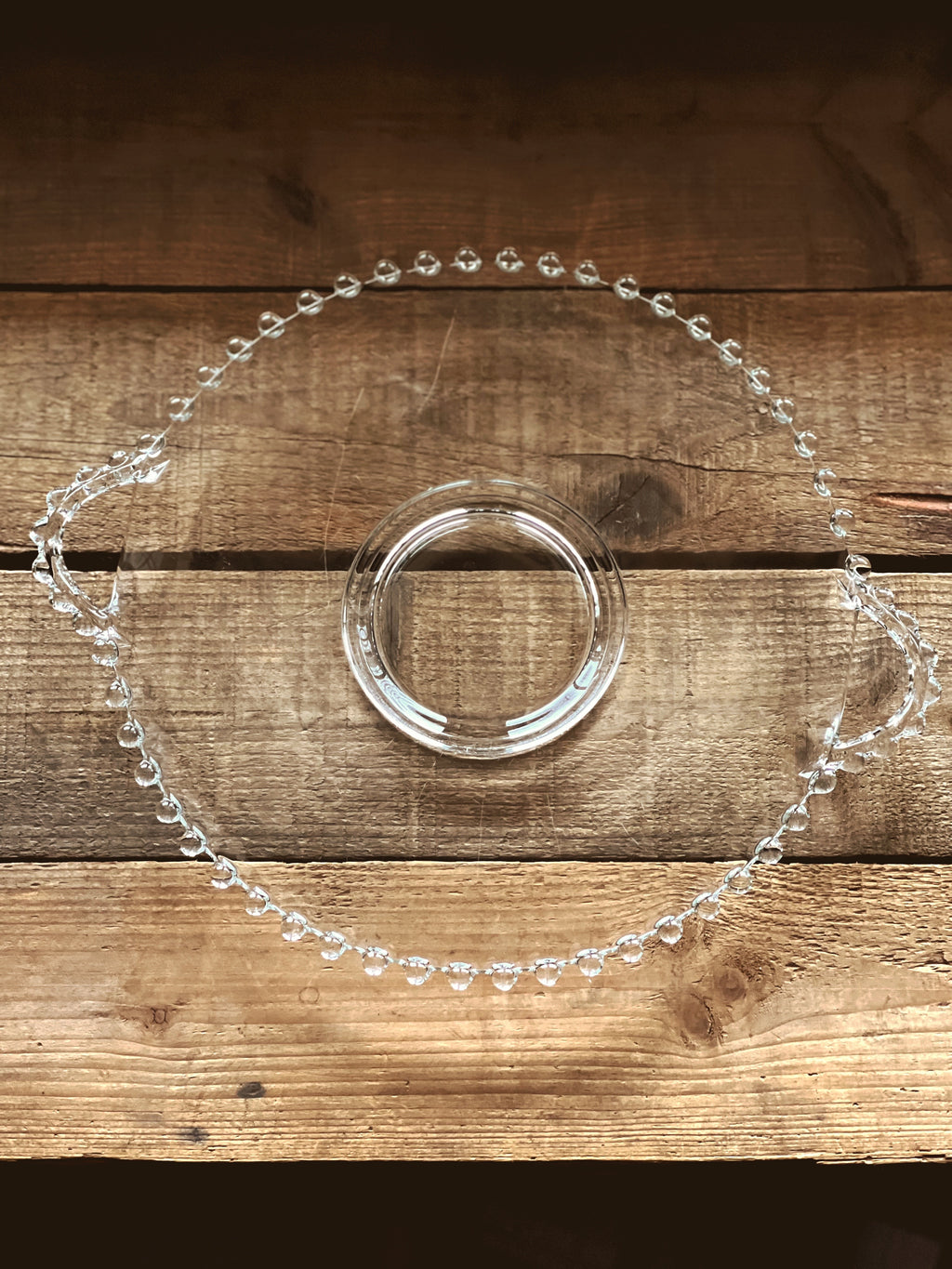 Vintage Boopie Glass Cake Plate