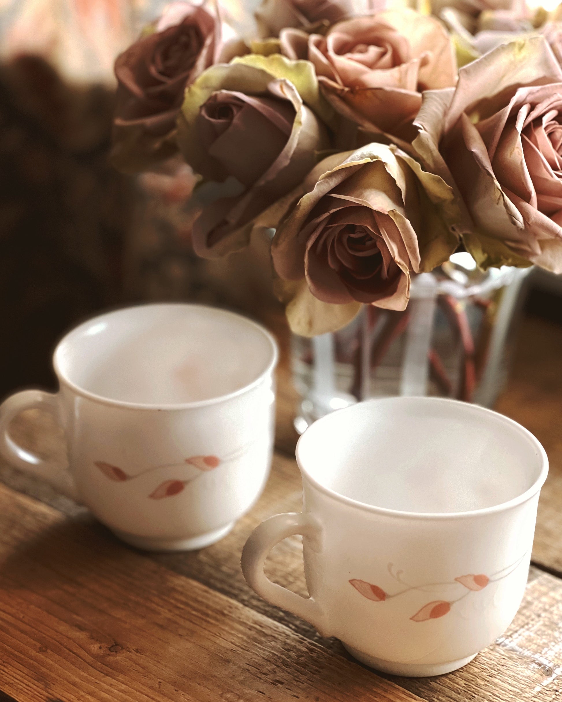 Vintage Arcopal France Linette Floral Mug