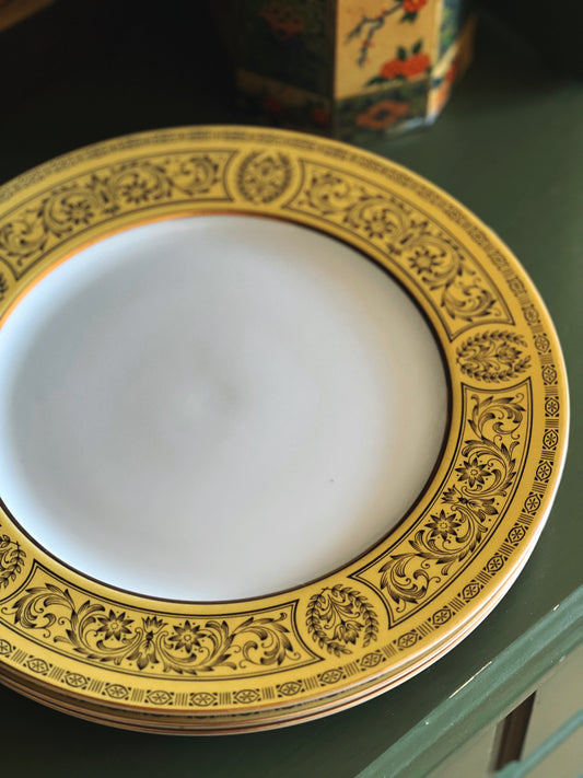 Vintage Sears Golden Damask Fine China Dinner Plate