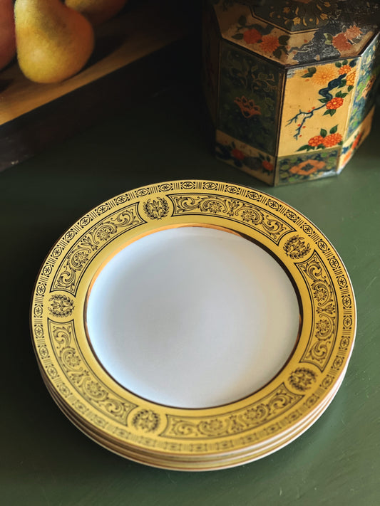 Vintage Sears Golden Damask Fine China Salad Plate