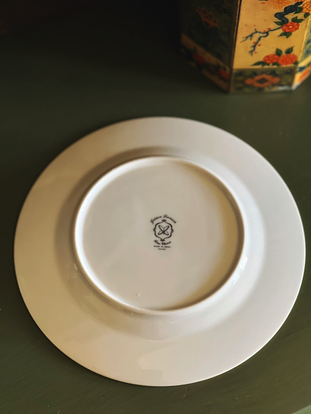 Vintage Sears Golden Damask Fine China Salad Plate