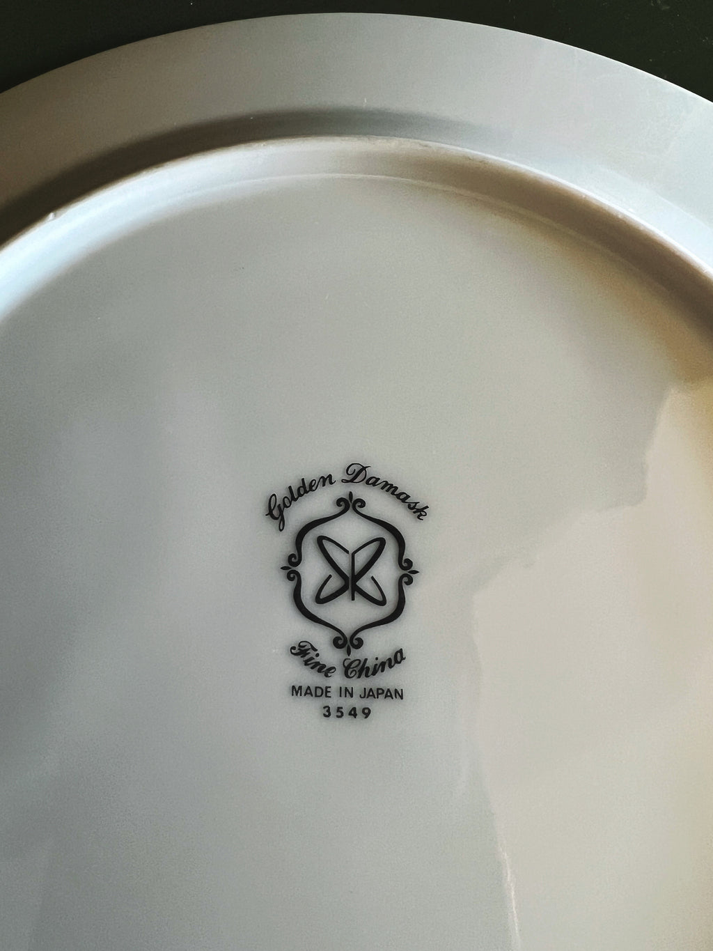 Vintage Sears Golden Damask Fine China Salad Plate