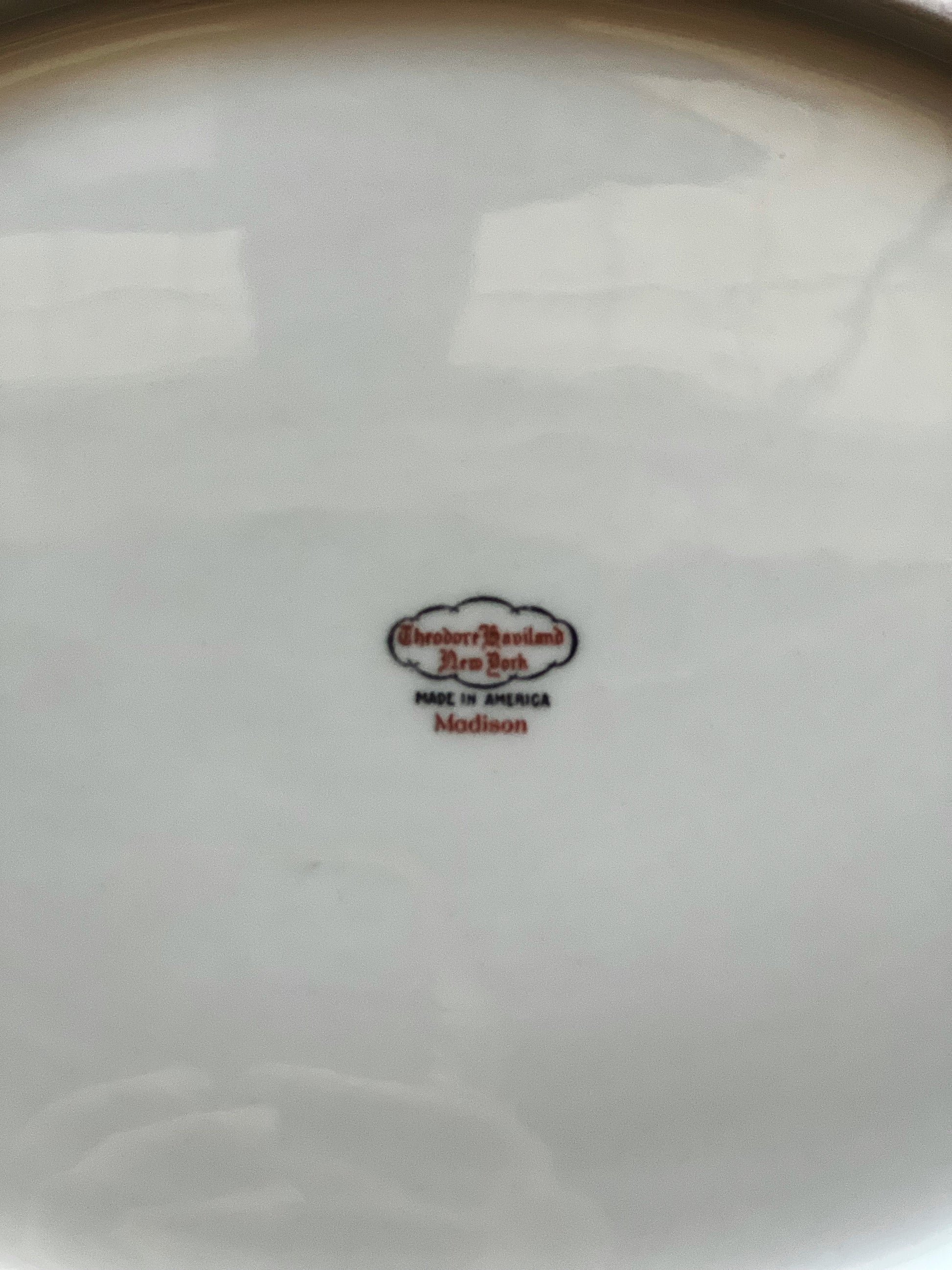 Vintage Theodore Haviland New York Madison Oval Serving Platter with Well