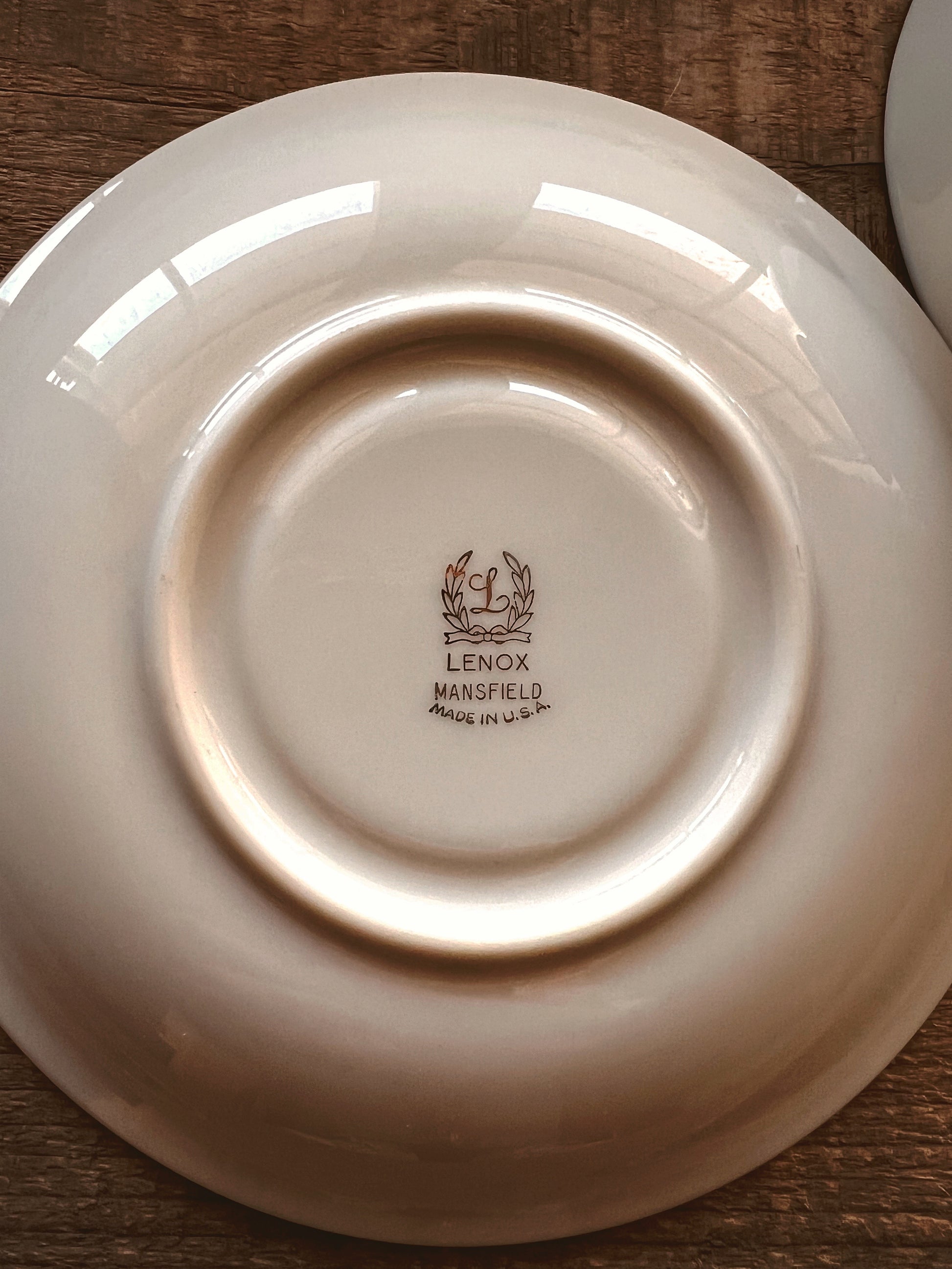 Vintage Lenox Mansfield Footed Cup & Saucer Set