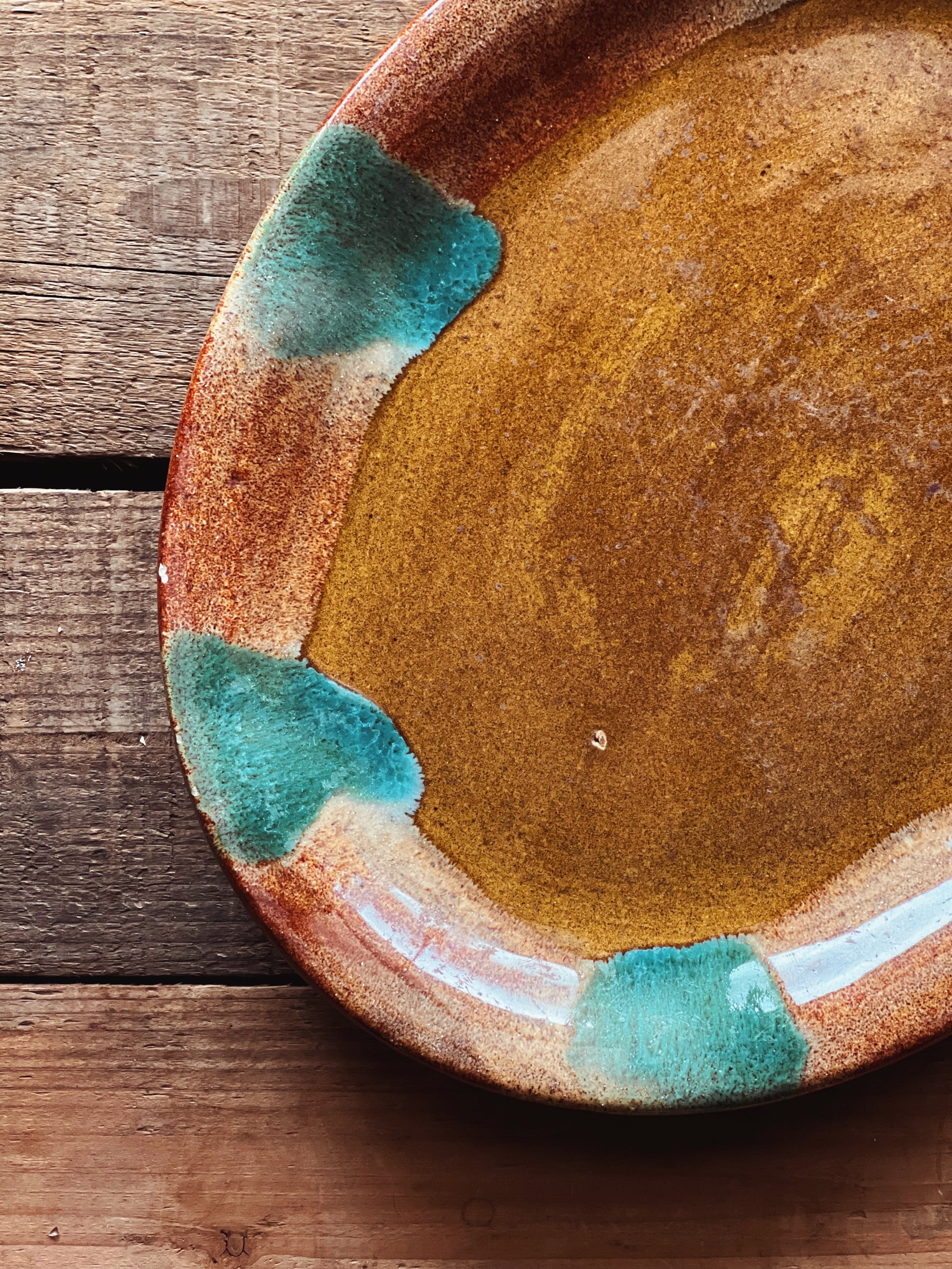 Vintage Handmade Pottery Platter