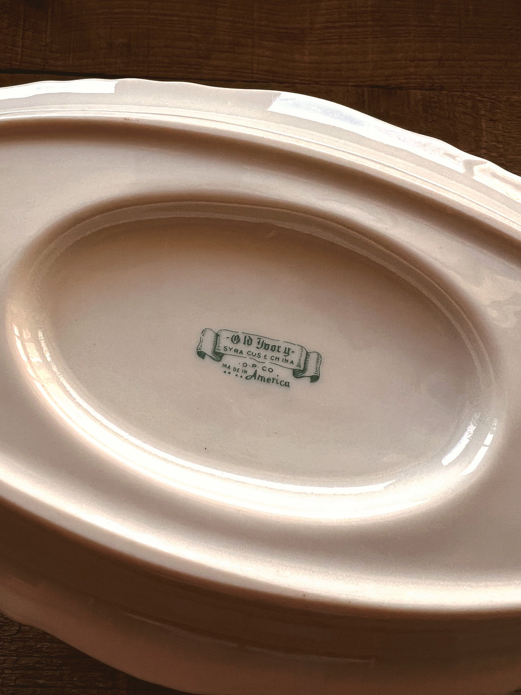 Vintage Syracuse China Federal Shape Brantley Gravy Boat with Under Plate