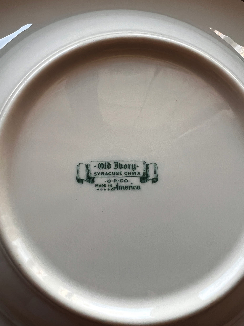Vintage Syracuse China Federal Shape Brantley Rimmed Soup Bowl