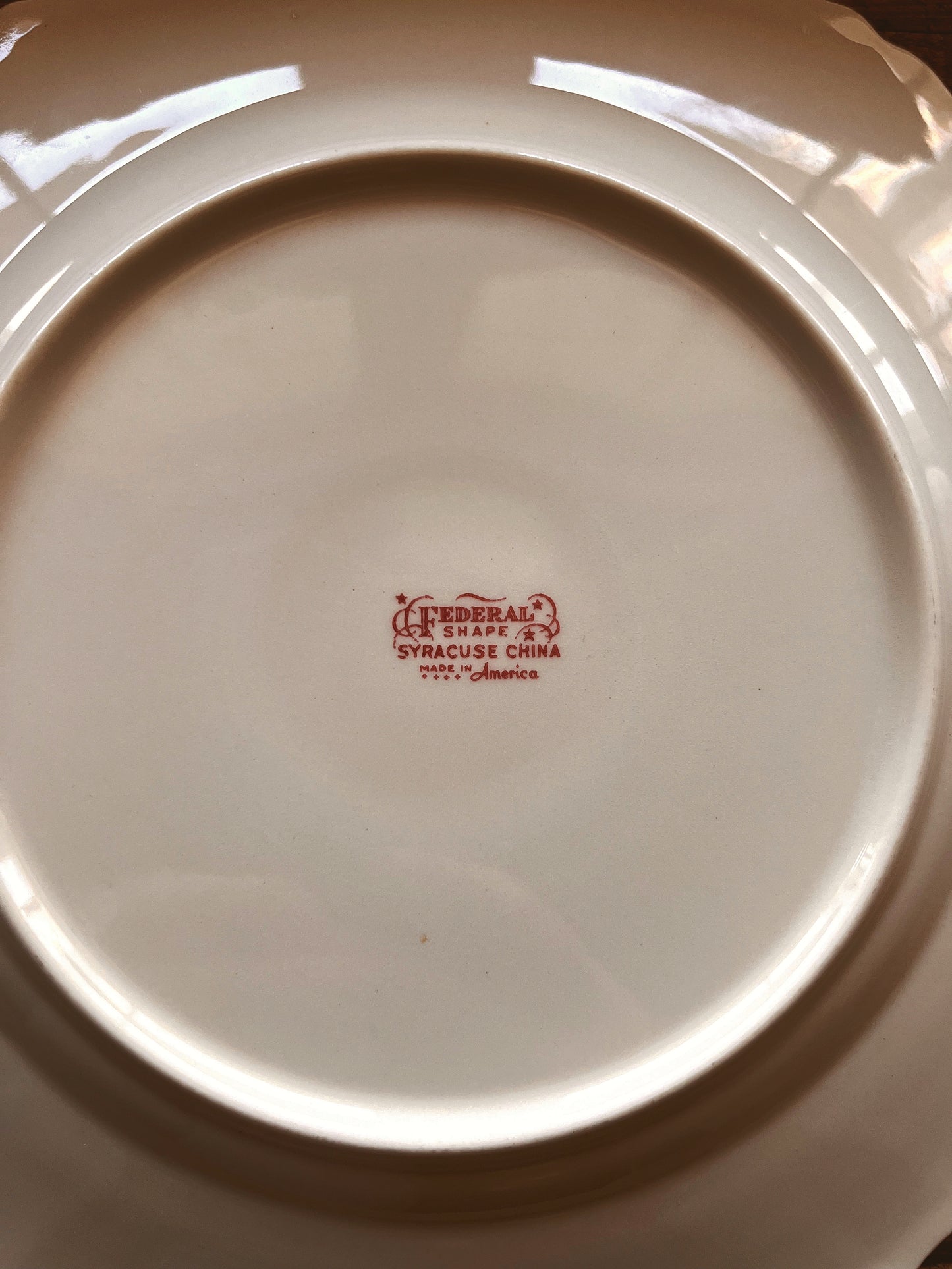 Vintage Syracuse China Federal Shape Brantley Dinner Plate