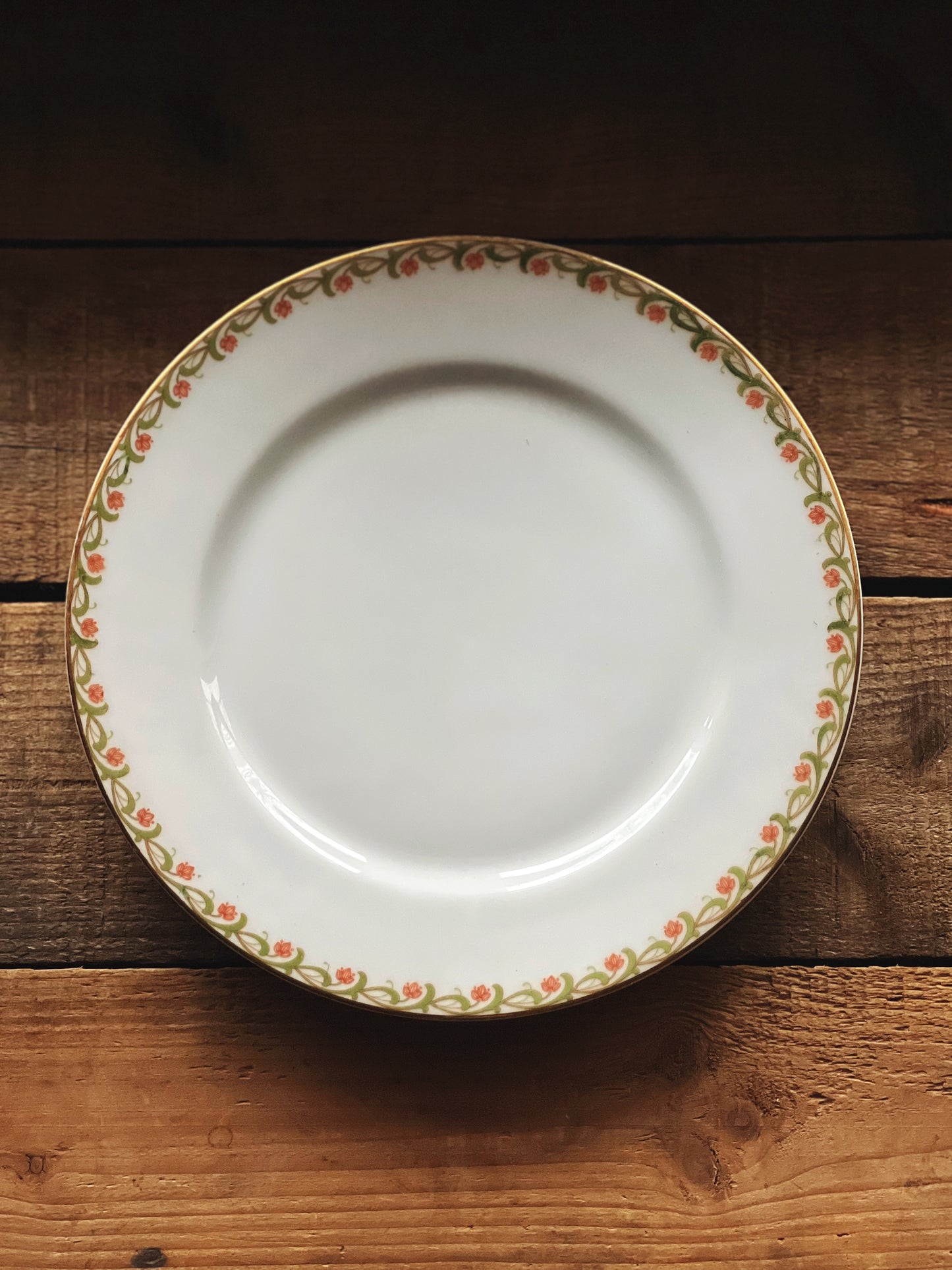 Vintage PT Bavaria Floral Salad Plate / Dessert Plate