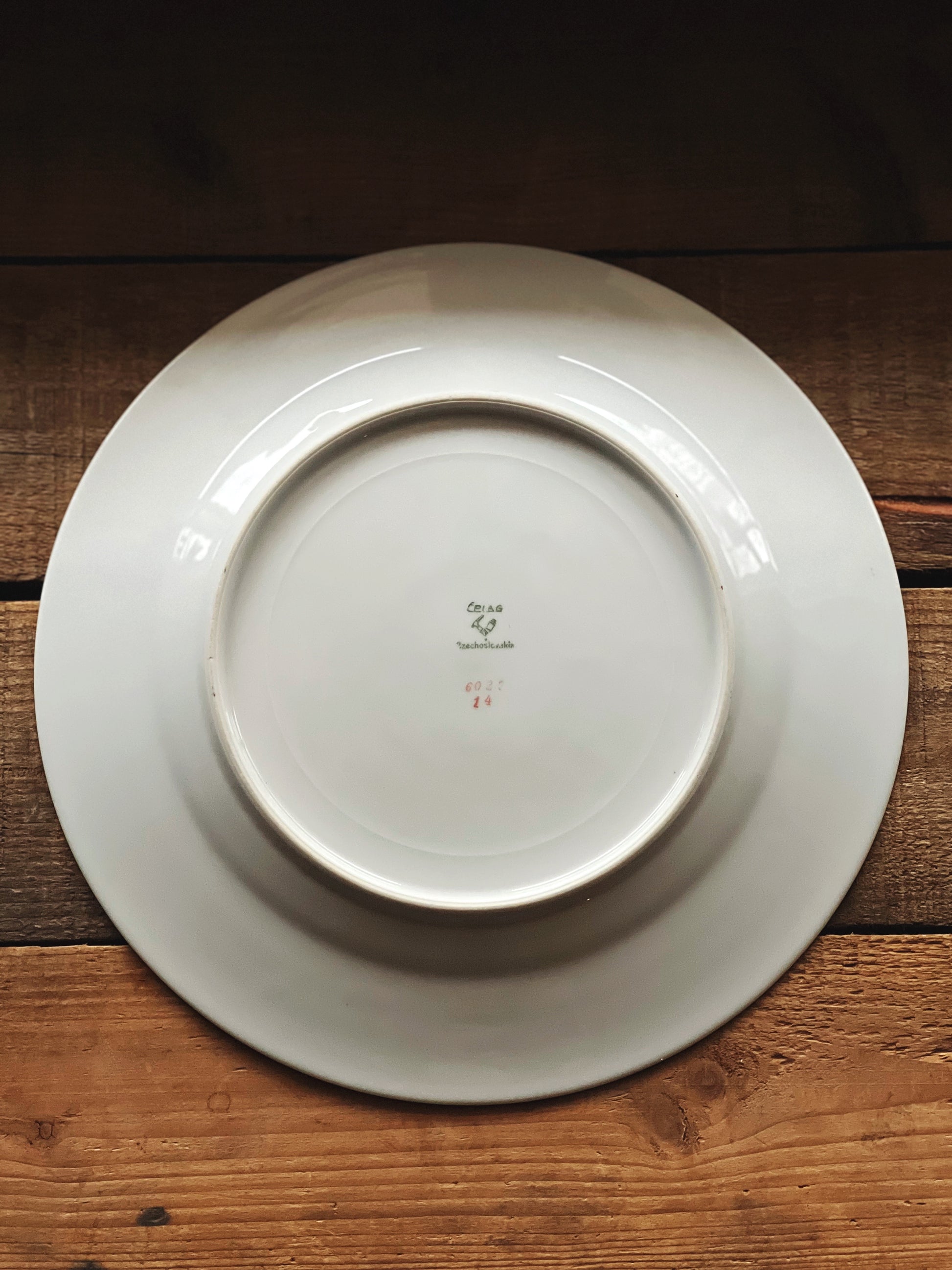 Vintage Epiag Czechoslovakia Greek Key Dinner Plate