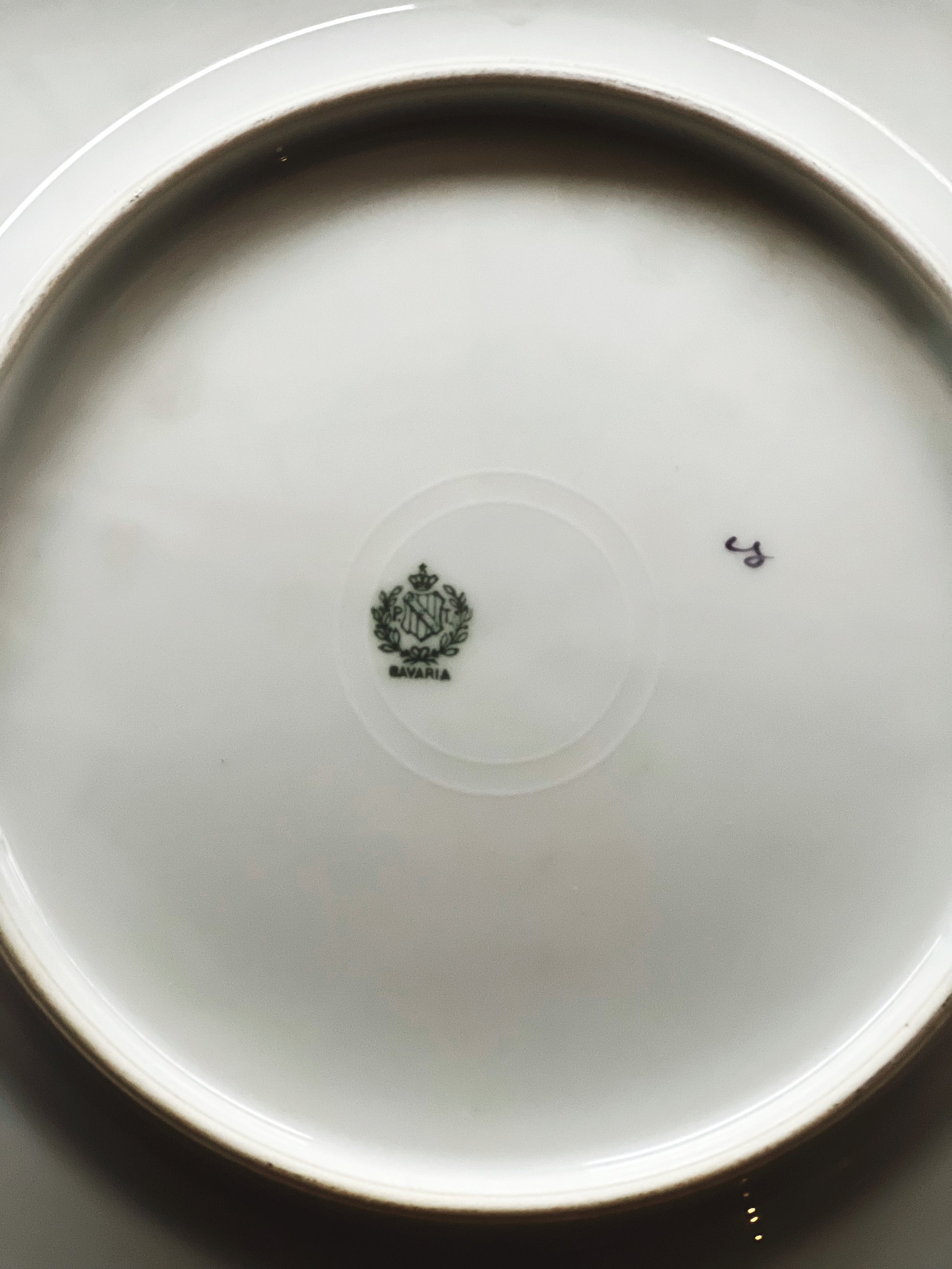 Vintage PT Bavaria Floral Luncheon Plate