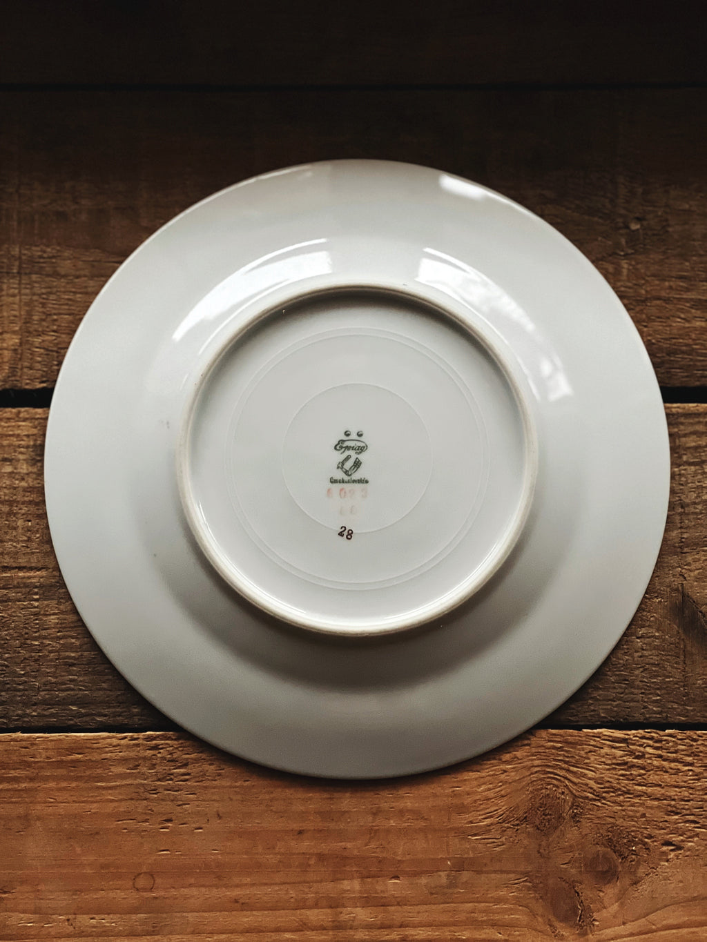 Vintage Epiag Czechoslovakia Greek Key Salad Plate