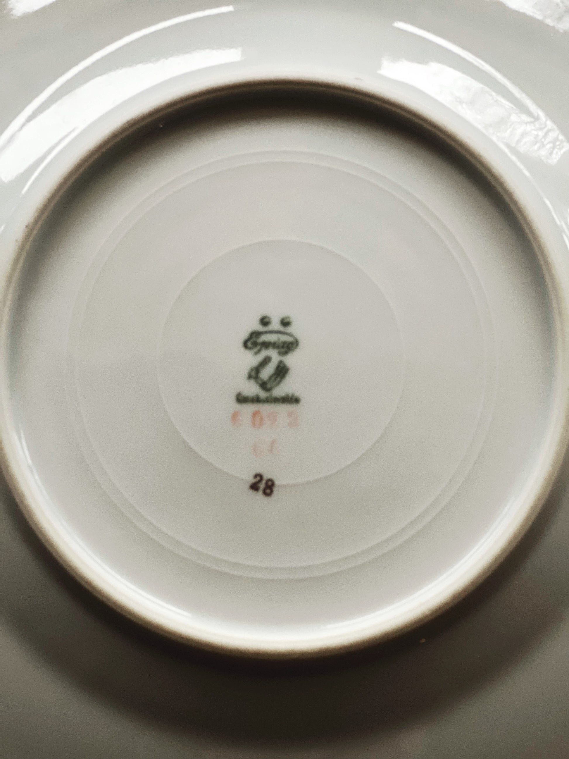 Vintage Epiag Czechoslovakia Greek Key Salad Plate