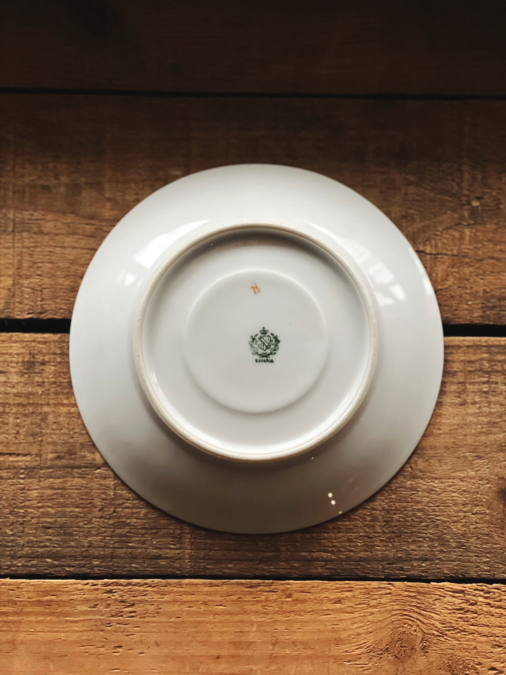 Vintage PT Bavaria Pink Floral Saucer