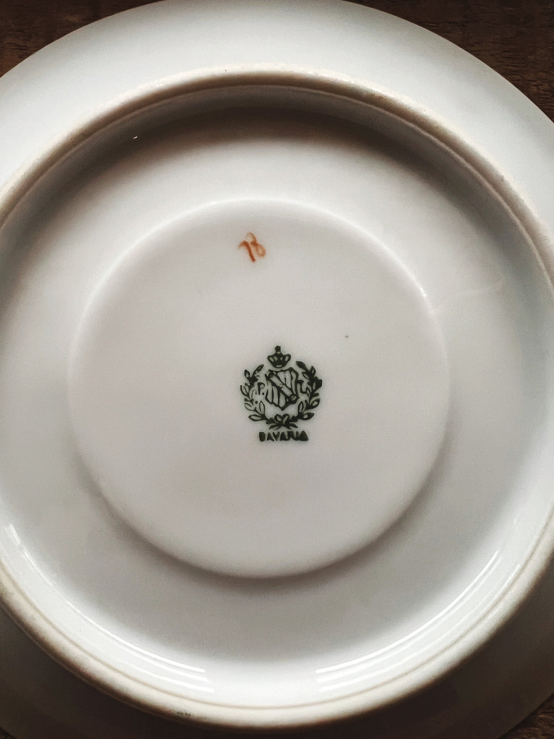 Vintage PT Bavaria Pink Floral Saucer