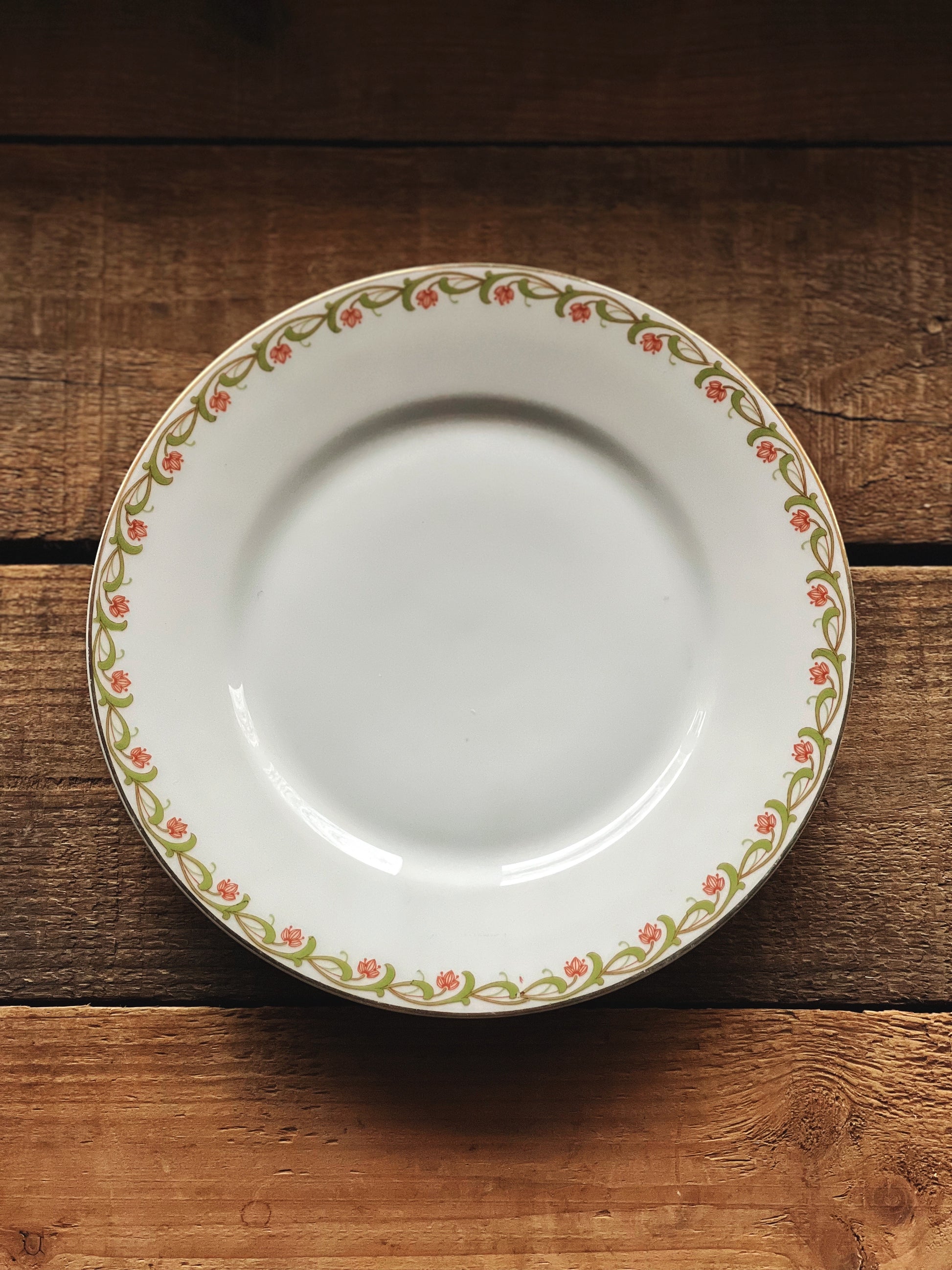 Vintage PT Bavaria Floral Dessert Plate