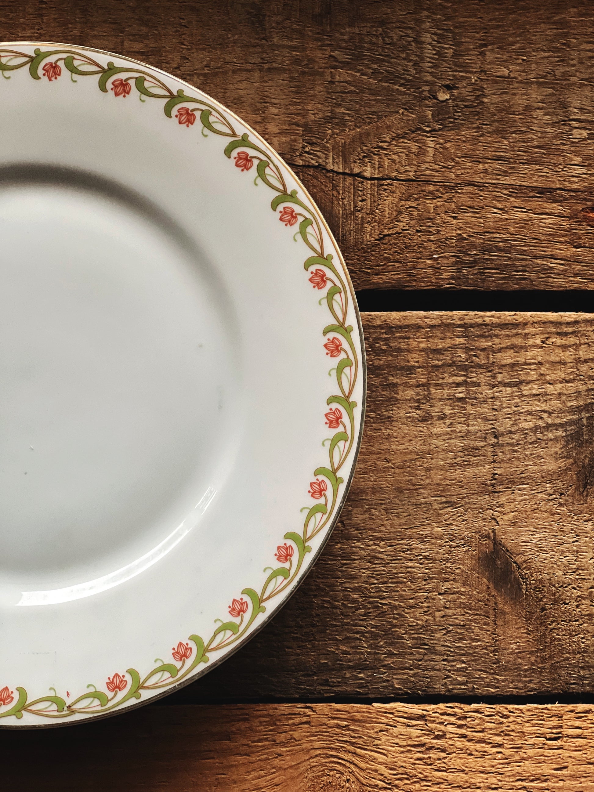 Vintage PT Bavaria Floral Dessert Plate