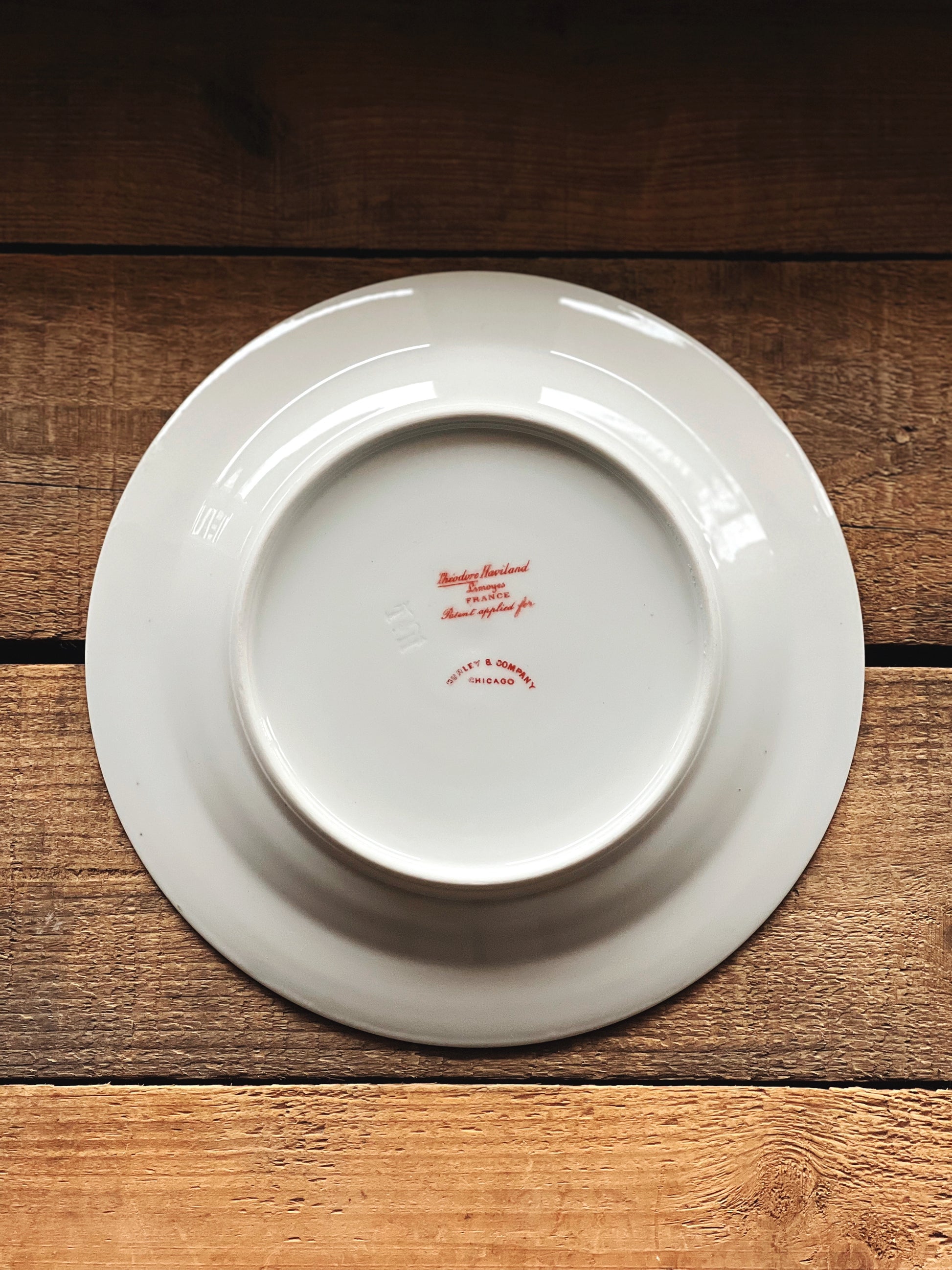 Antique Theodore Haviland Limoges for Burley & Company Chicago Set of 4 Salad Plates