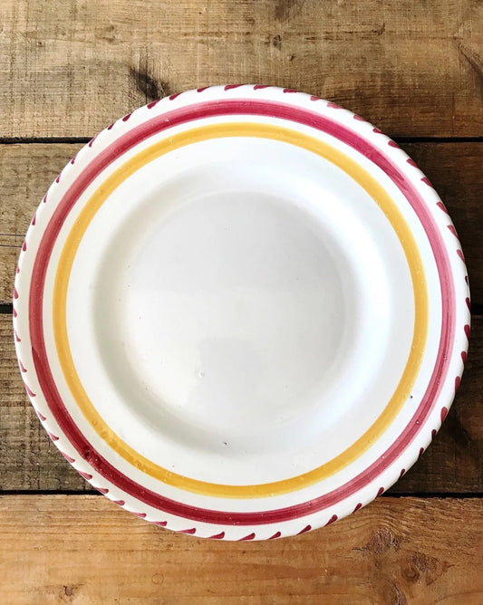 Hand Painted Vintage Dinner Plate