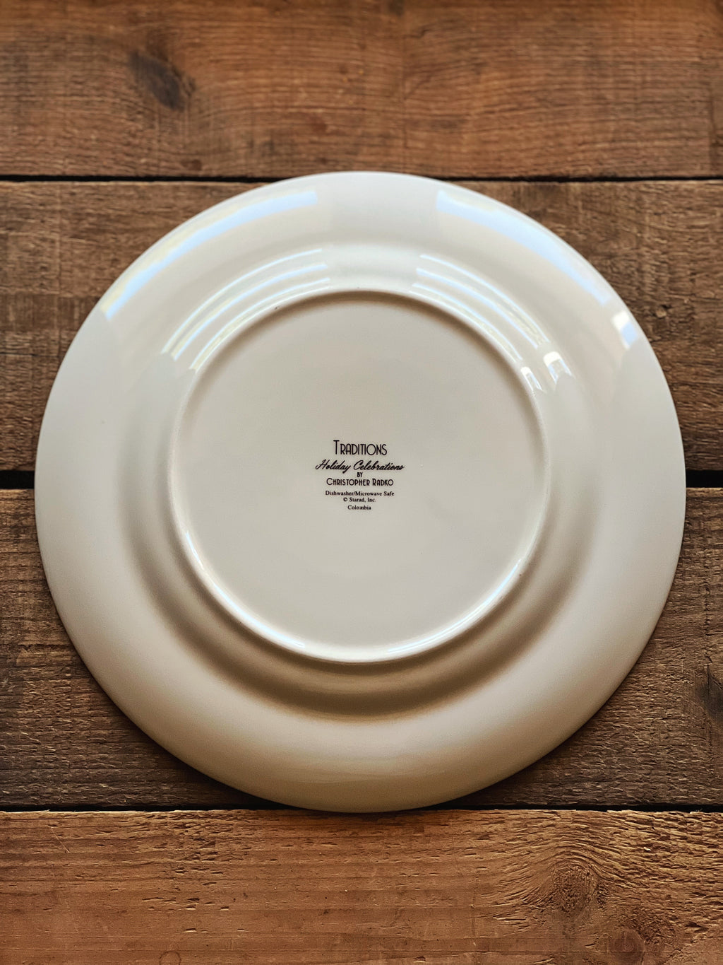Vintage Traditions Holiday Celebrations by Christopher Radko Christmas Salad Plate
