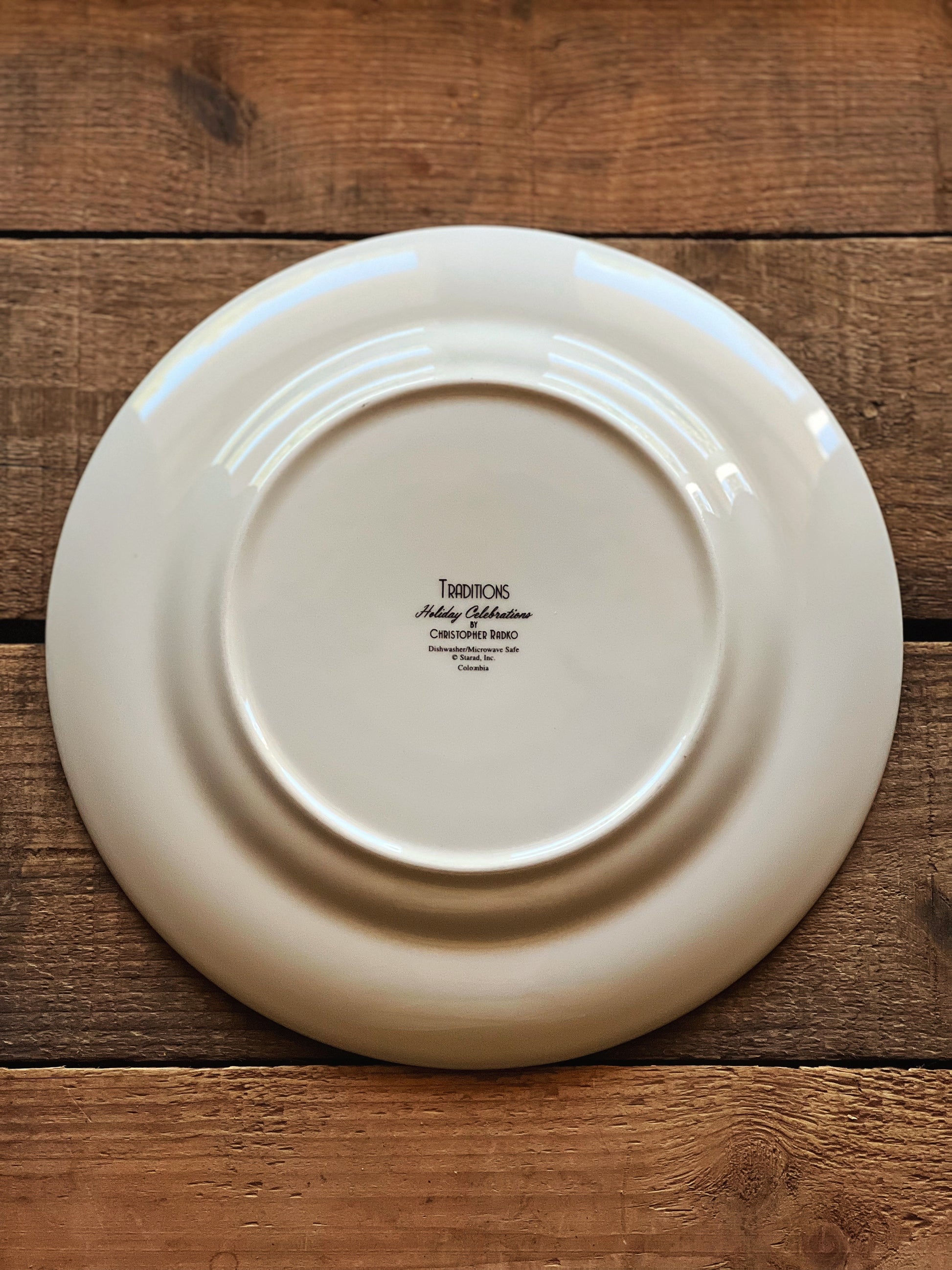 Vintage Traditions Holiday Celebrations by Christopher Radko Christmas Salad Plate