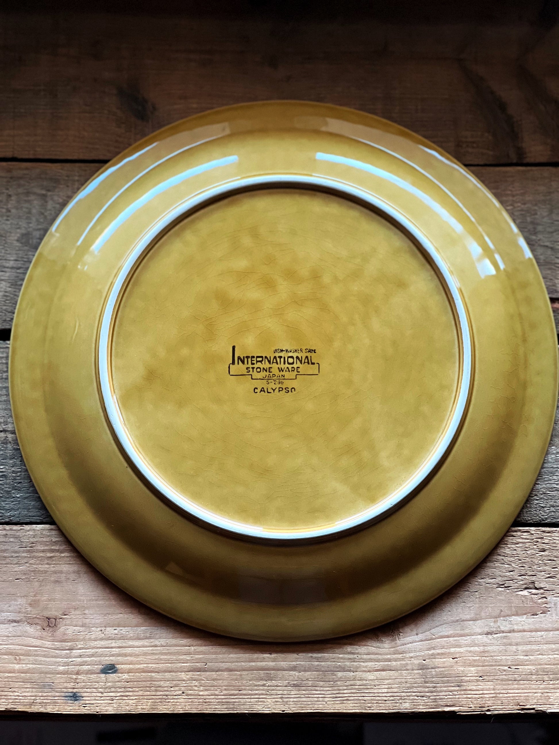 Vintage International Stoneware Japan Calypso Service Plate / Round Platter