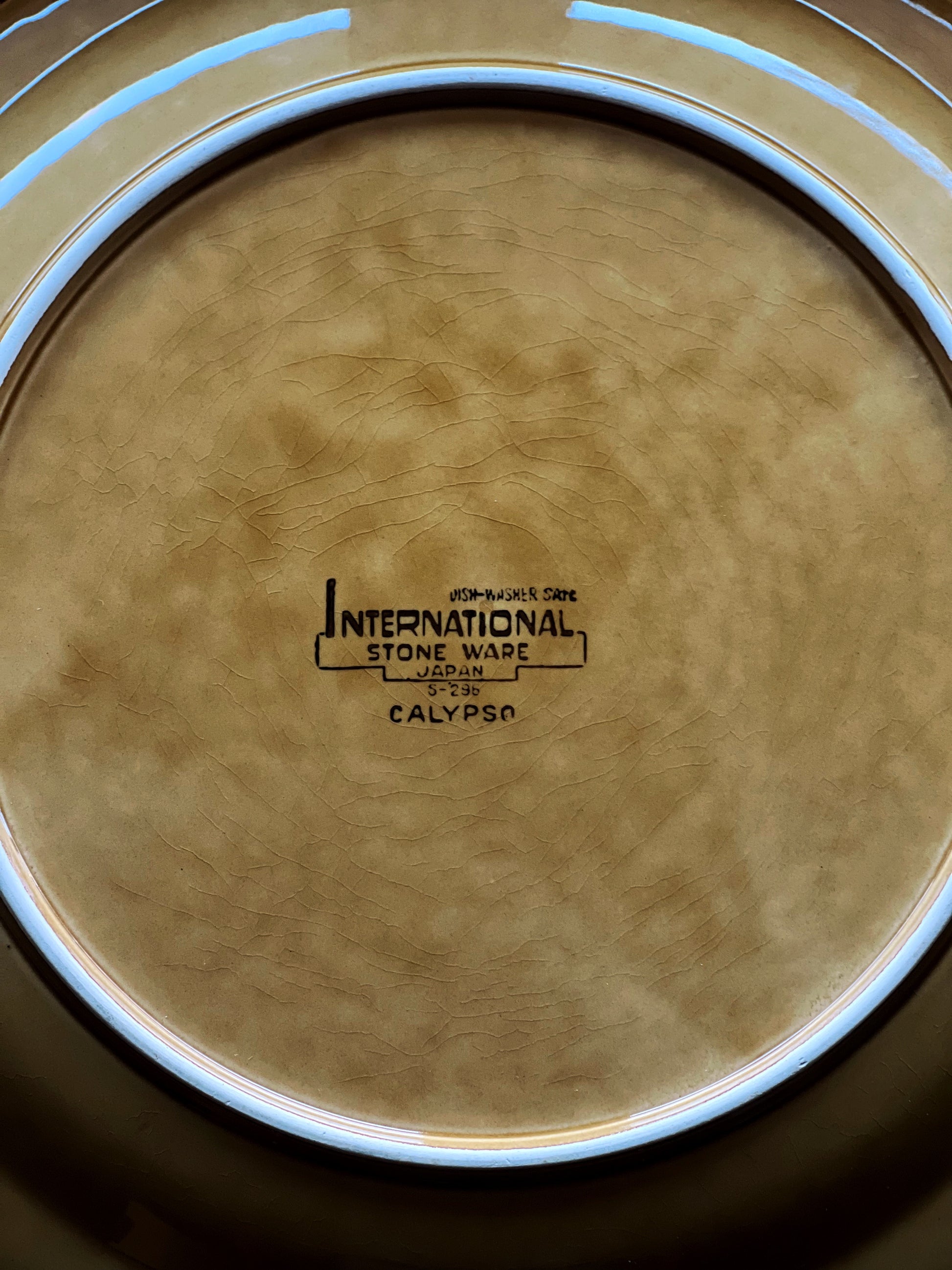 Vintage International Stoneware Japan Calypso Service Plate / Round Platter
