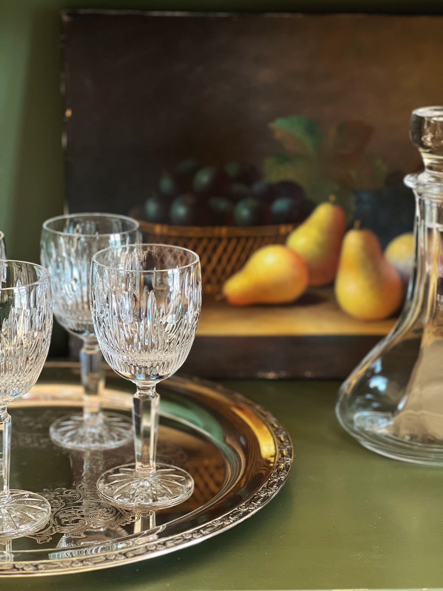 Vintage Lenox Shenandoah Crystal Wine Glass