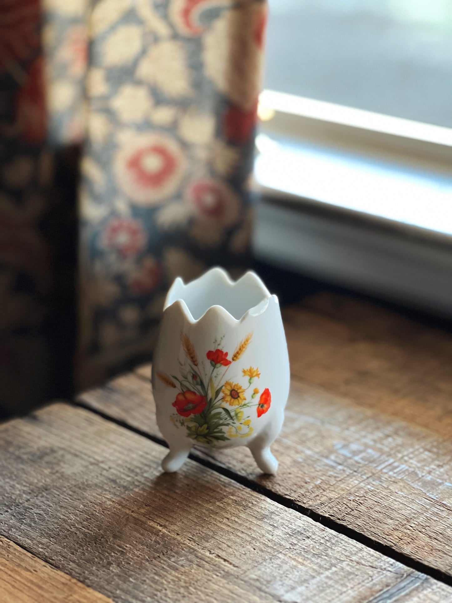 Vintage Floral Egg Cup