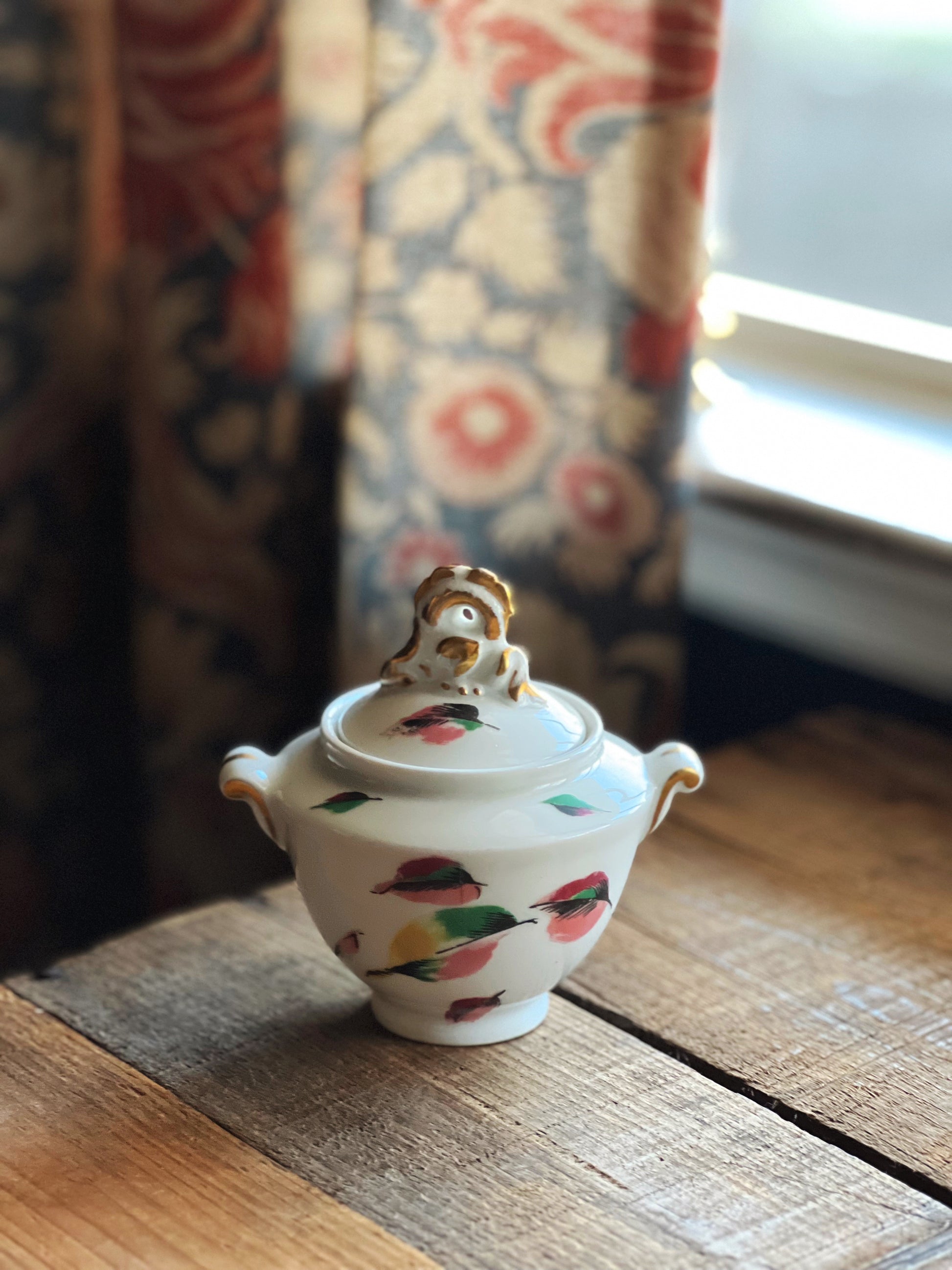 Vintage Ancienne Fabrique Royale Limoges France Sugar Bowl