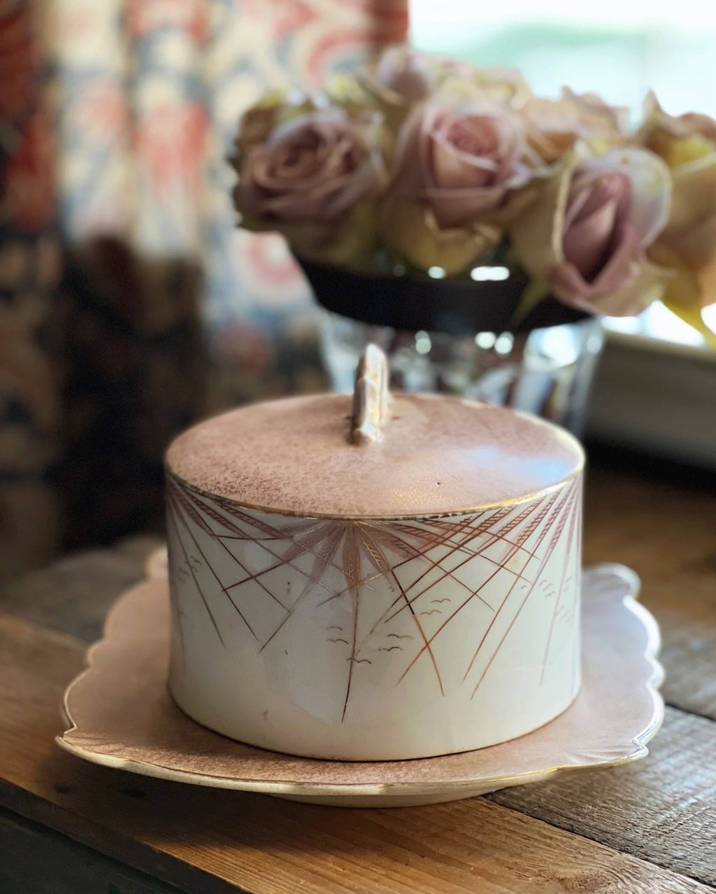 antique butter dish