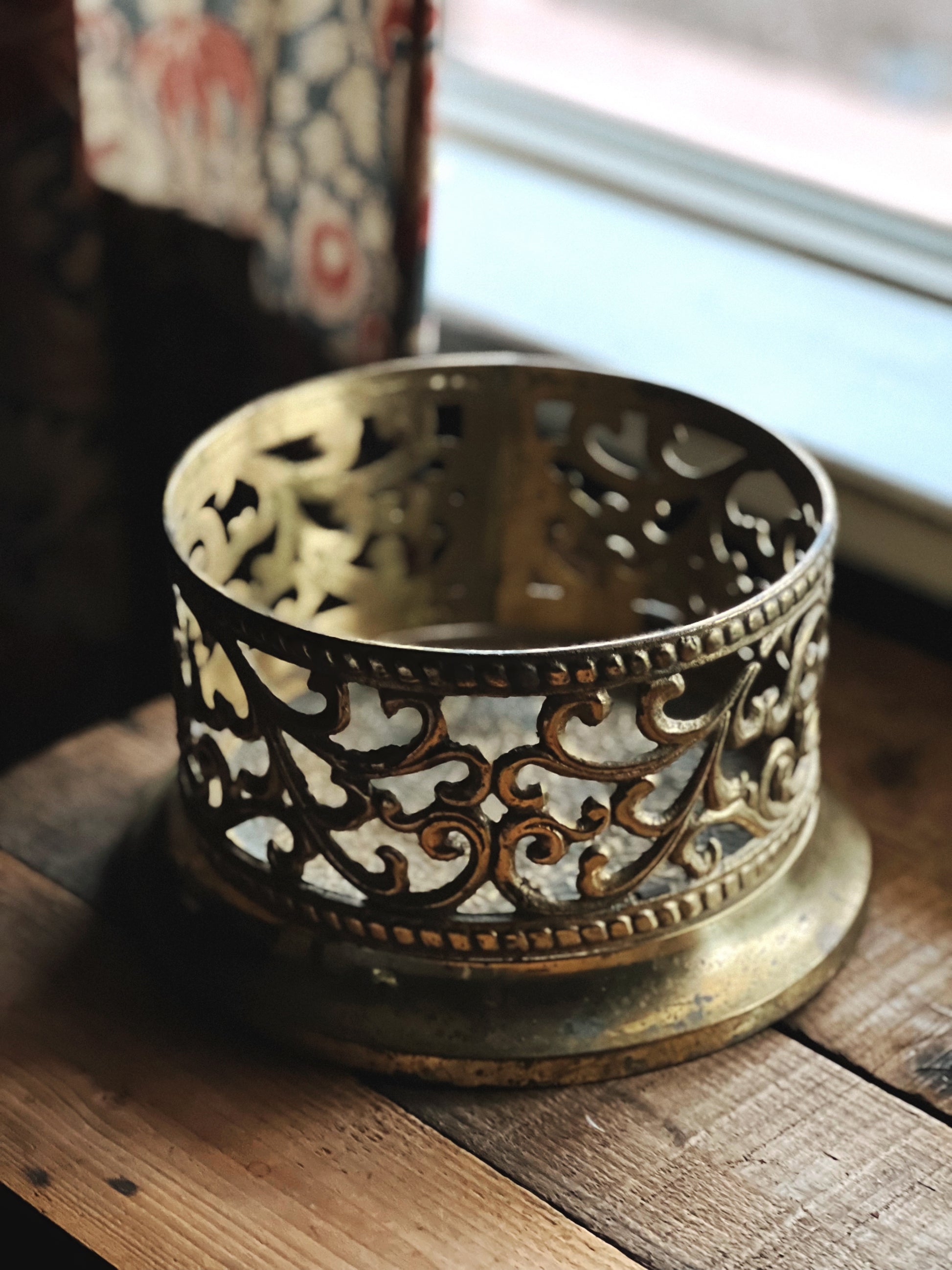 Large Vintage Brass Bowl
