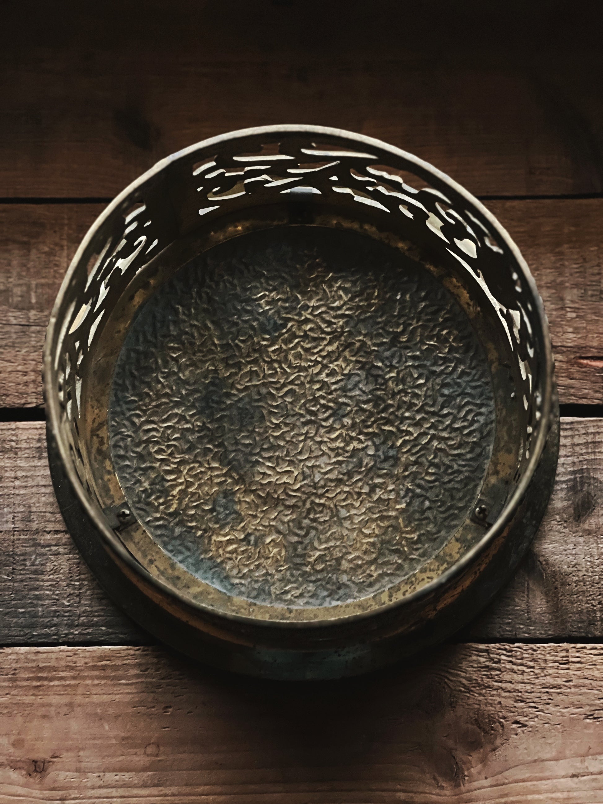 Large Vintage Brass Bowl