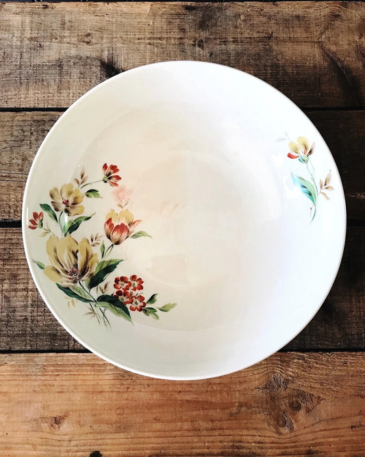 Vintage Floral Serving Bowl