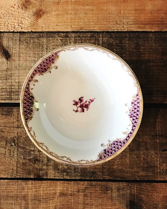 Set of 4 Vintage Cerabel Porcelaine De Baudour Berry Bowls