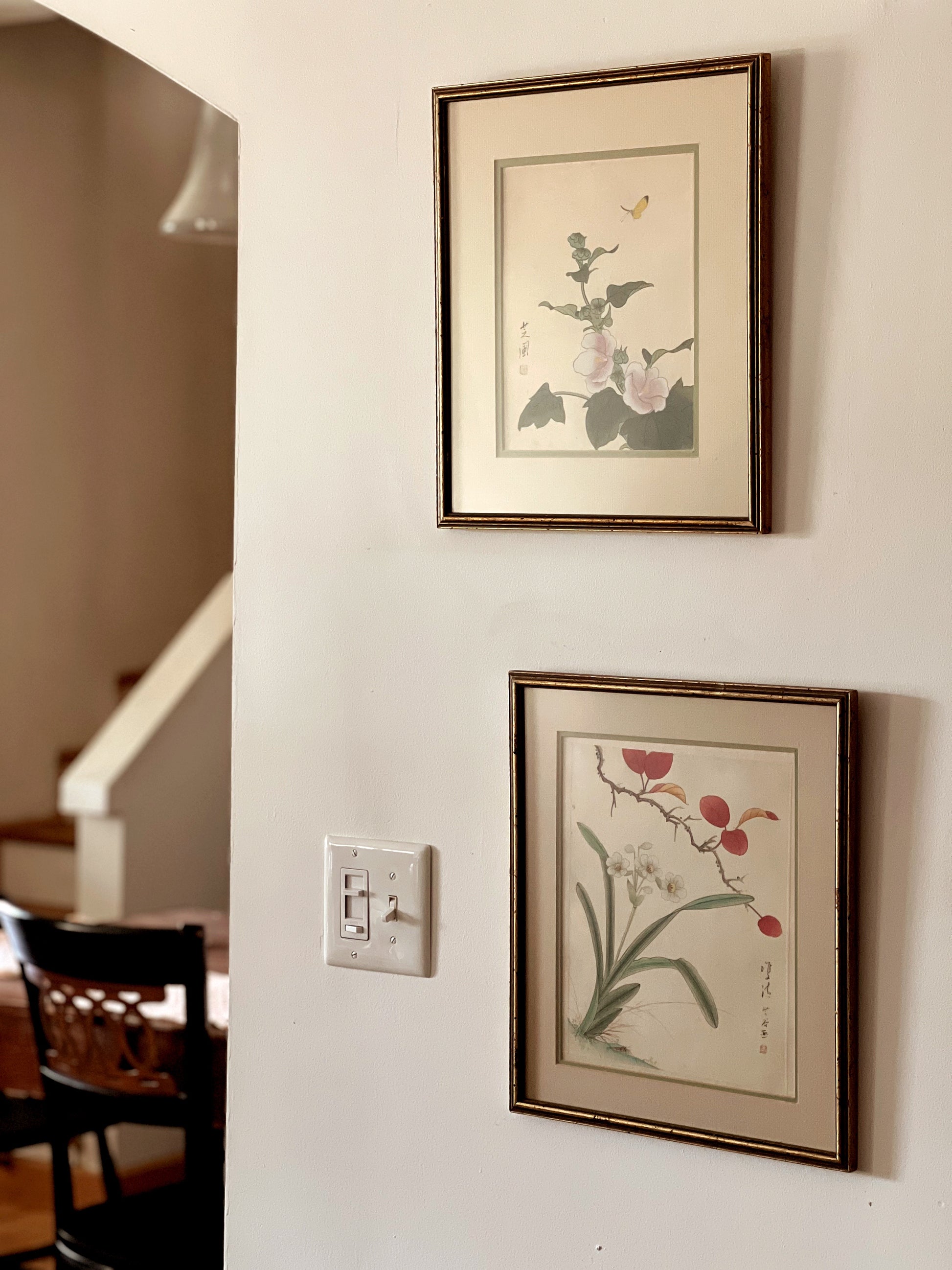 Vintage The Srednick Collection Watercolor on Silk from The People's Republic of China
