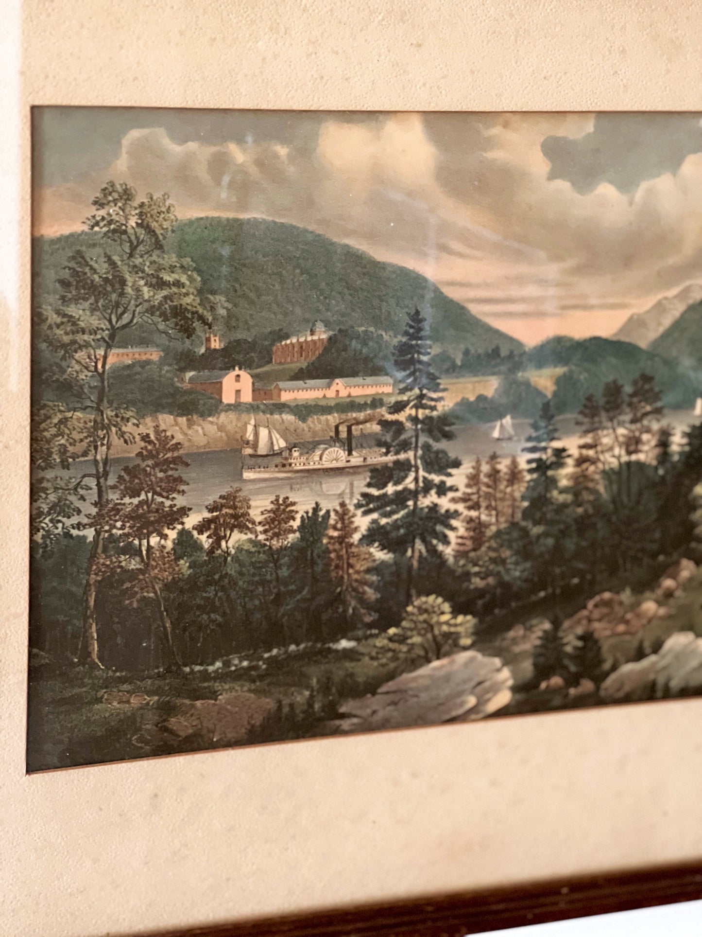 Vintage Framed Landscape Print