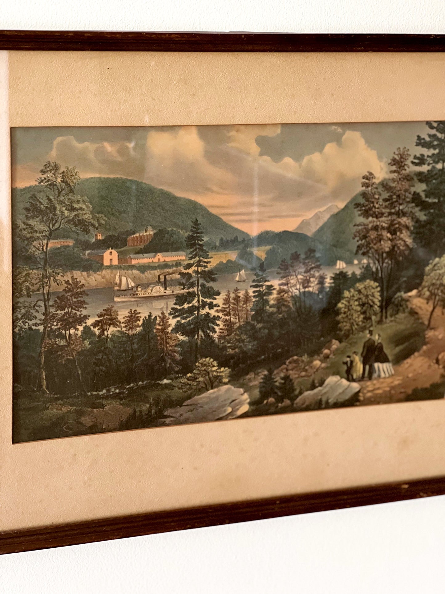 Vintage Framed Landscape Print