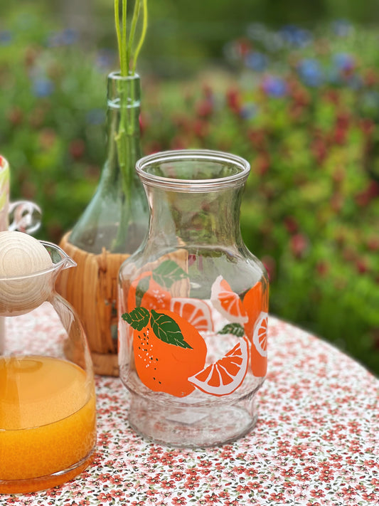 Vintage Anchor Hocking Oranges Juice Carafe