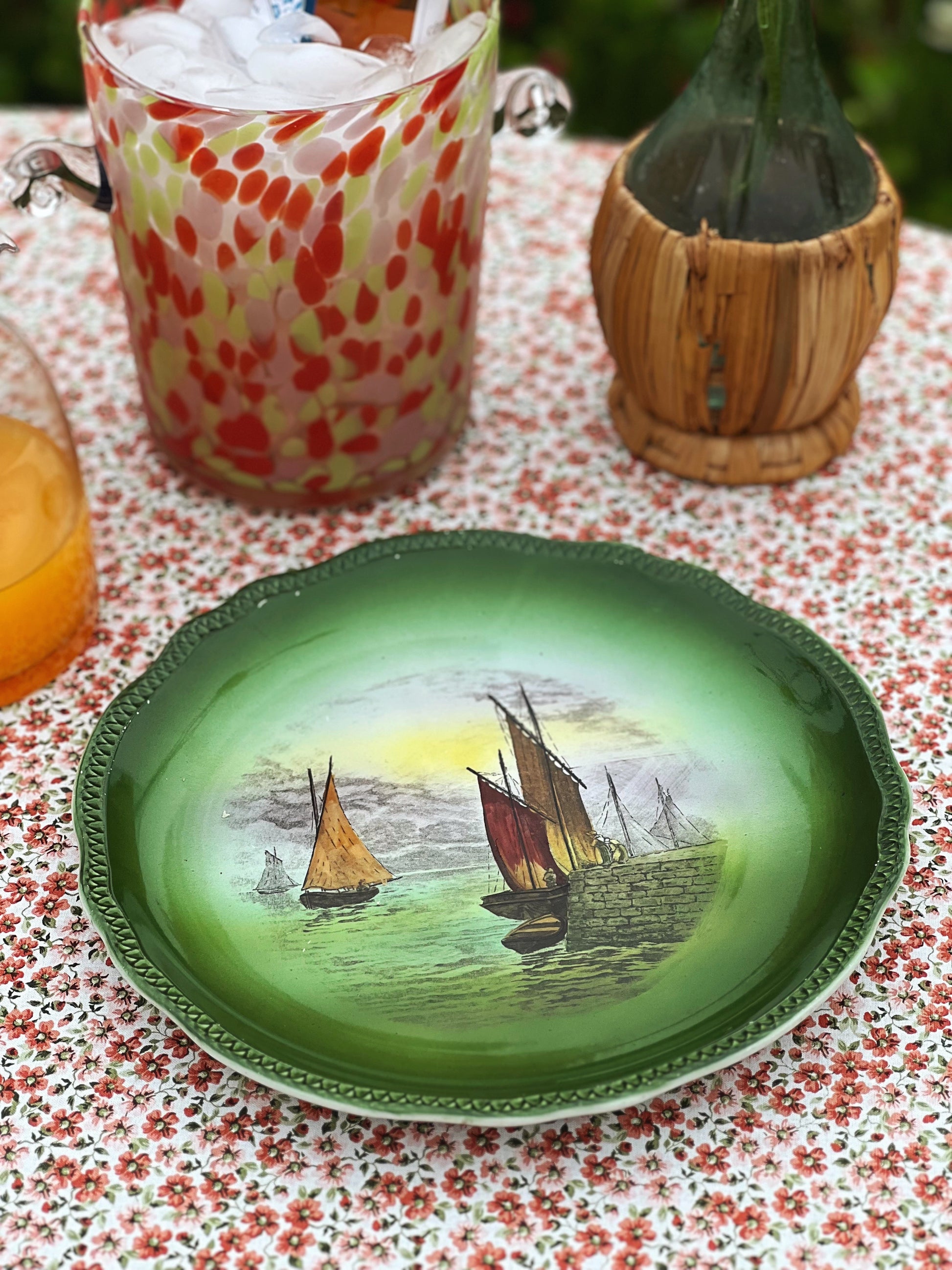 Vintage Bonn Franz Ant Mehlem Round Platter