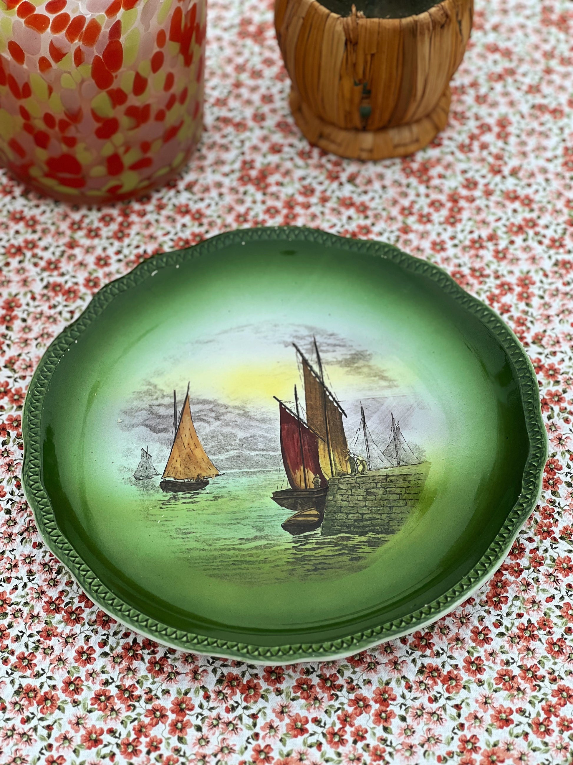 Vintage Bonn Franz Ant Mehlem Round Platter