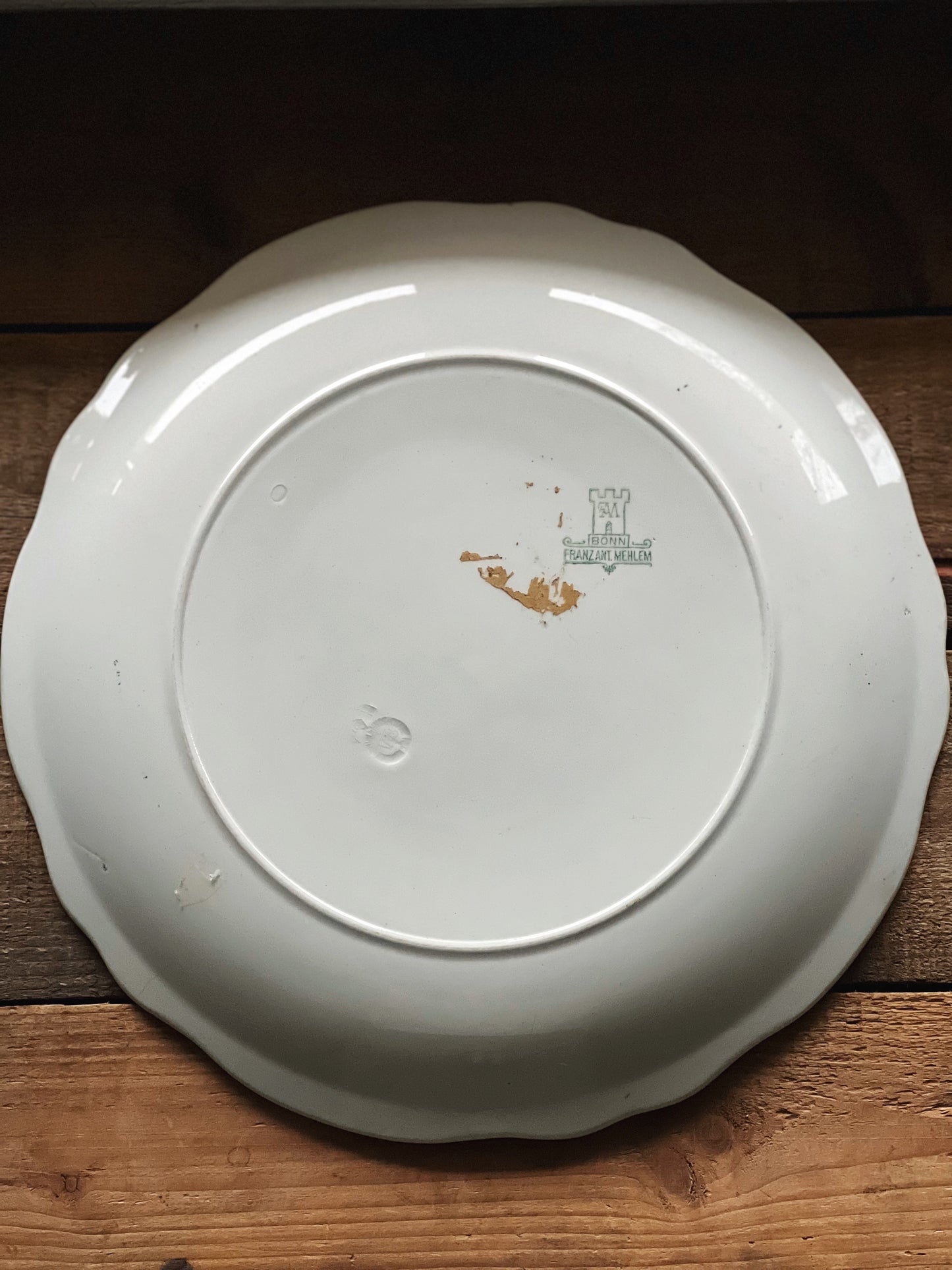 Vintage Bonn Franz Ant Mehlem Round Platter